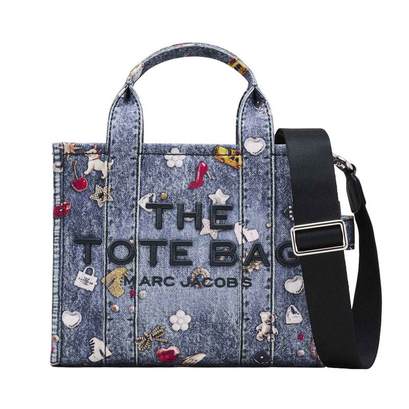 MARC JACOBS The Trompe Loeil Trinket Canvas Small Tote image number 0